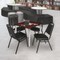 Regency Kahlo Square Table & Chair Sets, 36 W, 36 L, 29 H, Wood, Metal, Vinyl Top, Mahogany TPL3636MHCM29BK - alternate 1